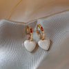 French Retro Romantic Zircon Heart Bow Pendant Dangle Earrings Jewelry Wedding Party Accessories For Women's - Image 11