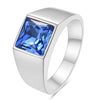 Big Square Cut Stone Signet Ring Large Colour Quartz Cocktail Ring For Women Men Jewelry Party Gifts - Image 14