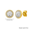 Hip Hop Broken Zircon Stud Earrings for Men Boys, Round Small Metal Earrings,Rock Punk Jewelry Gifts - Image 10