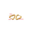 10pcs Gold Plated Geometric Shaped Hoop Earrings Stainless Steel Women Jewelry Men Square Earring Punk Gifts Bulk - Image 14