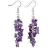 Bohemian Women Crystal Irregular Crushed Stone Grape Shape Tassel Hook Dangle Earrings Wedding Party Charm Jewelry - Image 6