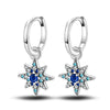 Silver Color Earrings Blue Zircon Stars Moon Irregularity Earrings For Woman Birthday Jewelry Gifts - Image 34