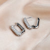 Minimalist Geometric Square Crystal CZ Big Huggies Hoop Earrings for Women Gold Color Metal Wedding Jewelry Gift - Image 5