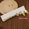 4/19PAIRS Lovely Plastic Material With Golden Plated&Different Animals-Shaped Earrings,Starfish,Shell,Flower,Little Bear - Image 10