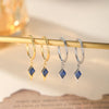 1Pc Titanium Zircon Star Pendant Earrings for Women Hinged Segment Hoop Ring Drop Earring Piercing Body Jewelry 16G - Image 4