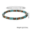Coconut Wood Bead Stretch Bracelet with Blue and Multicolor Accents - Image 6