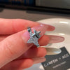 Winged Sword Piercing Stud with Drop Charm - Image 25