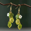 Cute Yellow Fruit Lemon Little Flower Green Leaf Pendant Necklace for Women Earrings Jewelry Gifts - Image 8