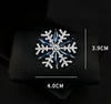 Christmas Blue Rhinestone Snowflake Brooches for Women Lapel Pins Multi-color Available Casual Party Accessories Gifts - Image 4
