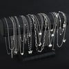 13Pcs/Set Simple Temperament Necklace Set Butterfly Pearl Heart Star Zircon Silver Color Necklace for Women Jewelry Gift - Image 3