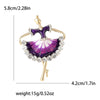 Enamel Ballerina Brooches for Women Pearl Elf Pins Rhinestone Girls Banquet Party Backpack Gift Jewelry Accessories - Image 21