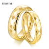 4/6MM Black/Gold/Silver Faceted Edge Dome Polished Tungsten Carbide Wedding Band Rings for Women Size 5-12 - Image 1