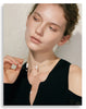 Exclusive Design Baroque Natural Freshwater Pearls Necklace Stainless Steel Double-Layer Chain Jewelry Gift - Image 9