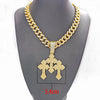 Iced Out Stacked Crosses Pendant Necklaces for Men With 13mm Cuban Chain Hip Hop Cross Rhinestone Jewelry pendant Gift - Image 4