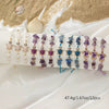 Turtle Charm Beaded Bracelet with Multicolor Stone Look Beads - Image 6