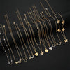 Elegant Multi-layered Necklace Set for Women Vintage Zircon Pearl Heart Butterfly Star Moon Pendant Necklace Jewelry - Image 4