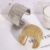 Adjustable Open Wire Cuff Bracelet in Gold-Tone or Silver-Tone - Image 14