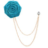Korean Bridegroom Wedding Brooches Cloth Art Hand-made Rose Flower Brooch Lapel Pin Badge Tassel Chain Men's Suit Accessories - Image 10