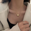 Kpop Black Heart Necklace French Metal Love Clavicle Chain Korean Simple Female Short Pendanklace Female Short Pendant for Women - Image 15