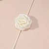 Imitation Pearl Choker Necklace with Lace-Up Bow Detail - Image 17