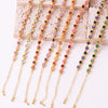 Gold-Tone Eye Motif Bracelet with Colorful Stone Accents - Image 5