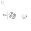 ZS 1 Piece Magnetic Clip-on Earrings Star Heart Shape CZ Crystal Ear Clip No Piercing Ear Stud No Pierced Earring Jewelry 4-8MM - Image 17