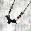 Punk Crystal Bead Chain Gothic Necklace for Woman Animal Horror Black Bat Punk Jewelry Gift Witch Choker Halloween Gift - Image 2