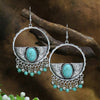 39 Styles Bohemian Vintage Tibetan Silver Geometric Drop Earrings For Women Ethnic Blue Stone Tassel Dangle Earrings Jewelry - Image 17