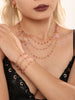 Colorful Crystal Pendant Necklace Bracelet Set 2pcs Women Stainless Steel Gold Plated Chain Bohemian Jewelry Accessories - Image 2