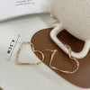Twist Metal Heart Hoop Earrings for Women Golden Silver Color Hollow Out Big Love Earrings Brief Street Romantic Jewelry as Gift - Image 7