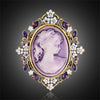 Vintage Gothic Crystal Rhinestones Cameo Head Brooches For Women Queen's Cameo Beauty Head Brooch Pins Clothing Accessories Gift - Image 7
