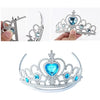 Girl Elsa Cosplay Accessories Kids Princess Snow Queen Dress Up Jewelry Wand Crown Necklace Earclips Photography Role Play Props - Image 5