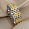 Simple Elastic Stainless Steel Bangles for Women Vintage Classic Heart Star Inlaid Rhinestone Bracelet Bangle - Image 21