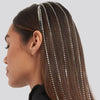 Stonefans New Long Bohemia Tassel Metal Head Chain Headpiece Rhinestone Hair Jewelry Hanging Hair Hoop Jewelry for Women