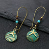 Ethnic Vintage Bohemia Big Ear Hook Drop Earrings For Women Geometric Leaf Wing Flower Hollow Round Boho Earings Antique Jewelry - Image 19