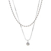 Stainless Steel Double Layer Chain Overlay Necklace Drop Beads Daily Arrivals Jewelry - Image 8