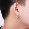 1 Pair Crosses Star Geometric Vintage Stainless Steel Round Small Hoop Earrings for Man Woman Teens Gift Jewelry Y2k Accessories - Image 4