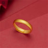 Sand Gold Adjustable Ring Matte Wide Band Openable Fade Resistant Unisex Couple Jewelry Minimalist Gift - Image 4