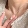 Silver Necklace Black Ball Simple Pendant Punk Geometric for Women Girl Jewelry Gift - Image 8