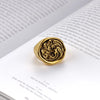 Dragon House Targaryen Ring Cosplay Three Head Dragon Golden Alloy Metal Rings Jewelry Party Costume Accessories Gifts - Image 3