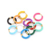 6pcs Colorful Enamel Stainless Steel Earring Hoop For Women Round Circle Huggie Earring Jewelry Supplies - Image 1