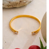 Stainless Steel Cubic Zirconia Cuff Bracelet Bangle Gift Pvd Plated Stylish Jewelry - Image 4
