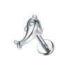 16G 316L Stainless Steel Labret Stud with Decorative Screw-Fit Top for Cartilage Piercings - Image 28