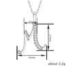 26 English Letter Zircon Pendant Necklace Temperament Personality Necklaces Jewelry Gift - Image 55