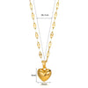 Stainless Steel Love Heart Necklace For Women Lip Chain Simple Love Pendant Necklace Jewelry Gift - Image 6