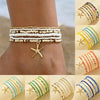 Colorful Starfish Pendant Rice Beads Beaded Anklet for Women Summer Multi-layer Bracelet Anklet Bohemian Leg Jewelry - Image 6