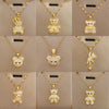 Over 30 Styles Bear Necklace Titanium Steel Zircon Micro Inlaid Copper Pendant Collarbone Chain Souvenir Gift - Image 1