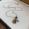 Spotted Tiger Eye Stone Necklace for Women Vintage Water Droplet Grape Pendant Long Chain Necklaces Female Accessories - Image 9