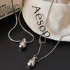 Minimalist Long Teardrop Charm Pendant Necklace for Women Autumn Winter Sweater Chain Y2K Accessory Jewelry Gift - Image 6