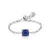 Silver 12 Month Birthday Stone Adjustable Chain Rings For Women Everyday Wear And As Gifts - Image 12